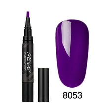 Load image into Gallery viewer, 5ML Nail Gel Polish Pencil 60 Colors Polish Nail Pen Gel Nails Art Brush Pen for Nails Soak Off Top White Gel Lacquer Gel Paint