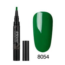 Load image into Gallery viewer, 5ML Nail Gel Polish Pencil 60 Colors Polish Nail Pen Gel Nails Art Brush Pen for Nails Soak Off Top White Gel Lacquer Gel Paint