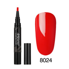 Load image into Gallery viewer, 5ML Nail Gel Polish Pencil 60 Colors Polish Nail Pen Gel Nails Art Brush Pen for Nails Soak Off Top White Gel Lacquer Gel Paint