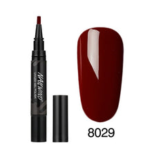 Load image into Gallery viewer, 5ML Nail Gel Polish Pencil 60 Colors Polish Nail Pen Gel Nails Art Brush Pen for Nails Soak Off Top White Gel Lacquer Gel Paint