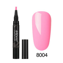 Load image into Gallery viewer, 5ML Nail Gel Polish Pencil 60 Colors Polish Nail Pen Gel Nails Art Brush Pen for Nails Soak Off Top White Gel Lacquer Gel Paint