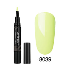 Load image into Gallery viewer, 5ML Nail Gel Polish Pencil 60 Colors Polish Nail Pen Gel Nails Art Brush Pen for Nails Soak Off Top White Gel Lacquer Gel Paint