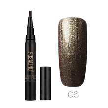 Load image into Gallery viewer, ROSALIND Newest 5ML 58 Color Gel Nail Varnish Pen Brush Glitter Nail Gel Polish Hybrid Dawdler UV Nail Art Gel Lacquer Gel Paint