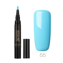 Load image into Gallery viewer, ROSALIND Newest 5ML 58 Color Gel Nail Varnish Pen Brush Glitter Nail Gel Polish Hybrid Dawdler UV Nail Art Gel Lacquer Gel Paint