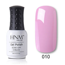Load image into Gallery viewer, HNM Pure Color Blue Green Yellow Red UV Gel Nail Polish Need UV Lamp Base Top Varnish Soak Off Semi Permanent Gel Lacquer 8ml