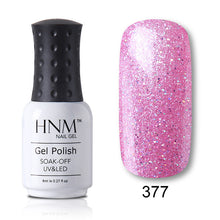 Load image into Gallery viewer, HNM Pure Color Blue Green Yellow Red UV Gel Nail Polish Need UV Lamp Base Top Varnish Soak Off Semi Permanent Gel Lacquer 8ml