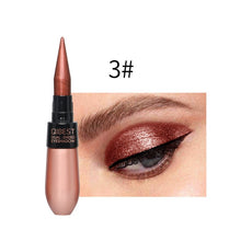 Load image into Gallery viewer, 1 Pcs Double-end 2-in-1 Pearly Glimmer Waterproof Eyeshadow Black Eye Liner Pen Quick Dry Women Eye Beauty Makeup Cosmetic
