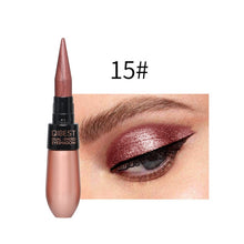 Load image into Gallery viewer, 1 Pcs Double-end 2-in-1 Pearly Glimmer Waterproof Eyeshadow Black Eye Liner Pen Quick Dry Women Eye Beauty Makeup Cosmetic
