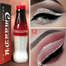 Load image into Gallery viewer, Glitter Liquid Eyeshadow &amp; Liner Combination Long Lasting Shimmer Metallic Shiny Waterproof Sparkling Eye Liner Eye Makeup Tool
