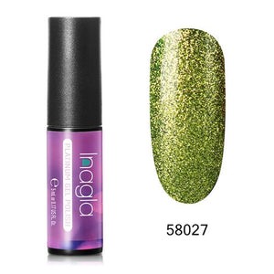 Inagla Platinum Bling Color Nails Gel Polish Paint Top Base Coat Needed Gel Nail Varnishes Semi Permanent Gellak