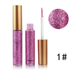 Glitter Liquid Eyeliner Pen Diamond Metallic Shine Eye Shadow & Liner Combination Pencil Eyes Makeup Glow Eyeshadow Cream Stick