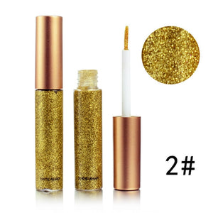 Glitter Liquid Eyeliner Pen Diamond Metallic Shine Eye Shadow & Liner Combination Pencil Eyes Makeup Glow Eyeshadow Cream Stick