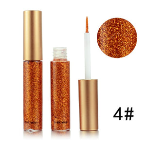 Glitter Liquid Eyeliner Pen Diamond Metallic Shine Eye Shadow & Liner Combination Pencil Eyes Makeup Glow Eyeshadow Cream Stick