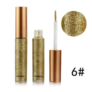 Glitter Liquid Eyeliner Pen Diamond Metallic Shine Eye Shadow & Liner Combination Pencil Eyes Makeup Glow Eyeshadow Cream Stick