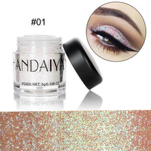 Load image into Gallery viewer, Professional Makeup Women 10 Colors Glitter Eyeshadow Powder Diamond Lips Loose Eyes Highly Pigment Shimmering Metallic Cosmetic
