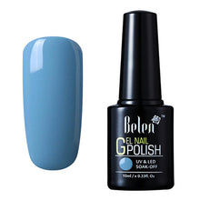 Load image into Gallery viewer, Belen 10ML Blue Color Nail Polish Long Lasting Enamel Semi Permanent Base Top Paint Gellak Hybrid Sale Varnish Lucky Lacquer
