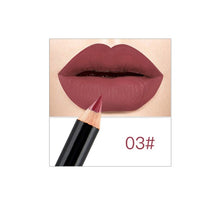 Load image into Gallery viewer, 12 Colors Matte Lip Liner Lipstick Pen Waterproof Long Lasting Pigments No Blooming Smooth Lipsticks Pencil Lips Contour Makeup
