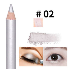 Load image into Gallery viewer, 10 Colors Double-headed Pearlescent Eye Shadow Pencil High-light Lying Silkworm Pen Brightening Waterproof Eye Liner Pencil
