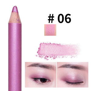 10 Colors Double-headed Pearlescent Eye Shadow Pencil High-light Lying Silkworm Pen Brightening Waterproof Eye Liner Pencil