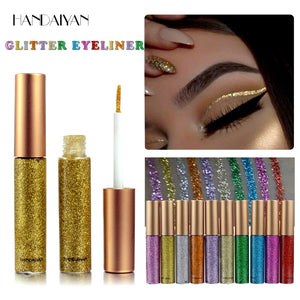 Glitter Liquid Eyeliner Pen Diamond Metallic Shine Eye Shadow & Liner Combination Pencil Eyes Makeup Glow Eyeshadow Cream Stick