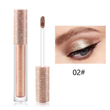 Load image into Gallery viewer, 12 Colors Glitter Eyeshadow Liquid Shimmer Eye Shadow &amp; Liner Combination Eye Contour Makeup Charm Glitter Glow Eye Shadow Pen
