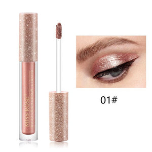 12 Colors Glitter Eyeshadow Liquid Shimmer Eye Shadow & Liner Combination Eye Contour Makeup Charm Glitter Glow Eye Shadow Pen