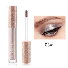 Load image into Gallery viewer, 12 Colors Glitter Eyeshadow Liquid Shimmer Eye Shadow &amp; Liner Combination Eye Contour Makeup Charm Glitter Glow Eye Shadow Pen
