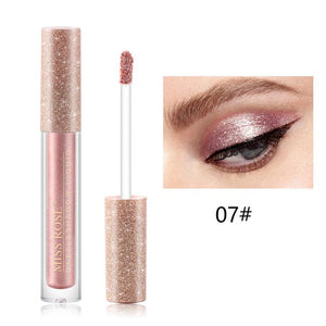 12 Colors Glitter Eyeshadow Liquid Shimmer Eye Shadow & Liner Combination Eye Contour Makeup Charm Glitter Glow Eye Shadow Pen