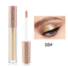 Load image into Gallery viewer, 12 Colors Glitter Eyeshadow Liquid Shimmer Eye Shadow &amp; Liner Combination Eye Contour Makeup Charm Glitter Glow Eye Shadow Pen
