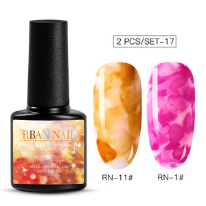 15ML Clear Color Blooming Nail Gel Polish UV Nail Art Glue Blossom Paint Gel Lacquer Hybird Organic Gel Varnish Manicure Tools