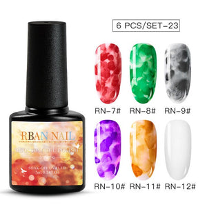 15ML Clear Color Blooming Nail Gel Polish UV Nail Art Glue Blossom Paint Gel Lacquer Hybird Organic Gel Varnish Manicure Tools