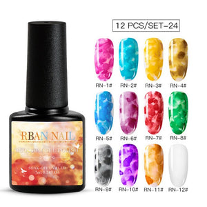 15ML Clear Color Blooming Nail Gel Polish UV Nail Art Glue Blossom Paint Gel Lacquer Hybird Organic Gel Varnish Manicure Tools