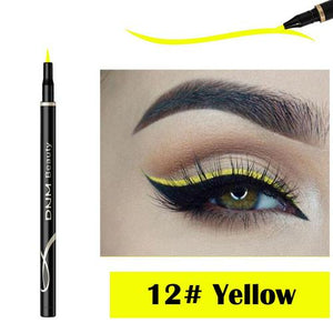 12 Colors Eyeliner Pen Waterproof Matte Eye Cosmetics Eyeliner Long Lasting Sexy Charming Eye Liner Pen Hot 2019 Makeup TSLM2