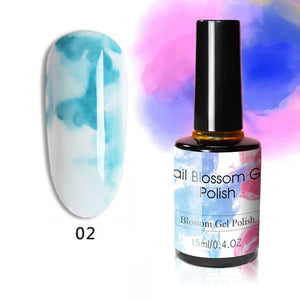 15ML Clear Color Blooming Nail Gel Polish UV Nail Art Glue Blossom Paint Gel Lacquer Hybird Organic Gel Varnish Manicure Tools