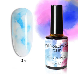 15ML Clear Color Blooming Nail Gel Polish UV Nail Art Glue Blossom Paint Gel Lacquer Hybird Organic Gel Varnish Manicure Tools