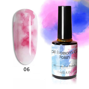 15ML Clear Color Blooming Nail Gel Polish UV Nail Art Glue Blossom Paint Gel Lacquer Hybird Organic Gel Varnish Manicure Tools