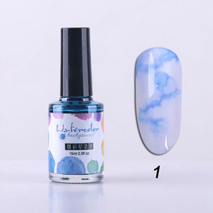 15ML Clear Color Blooming Nail Gel Polish UV Nail Art Glue Blossom Paint Gel Lacquer Hybird Organic Gel Varnish Manicure Tools