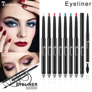 Women Double Head Eye Shadow Eyeliner Pencil Waterproof Colorful Cosmetic Eye Shadow & Liner Combination HB88