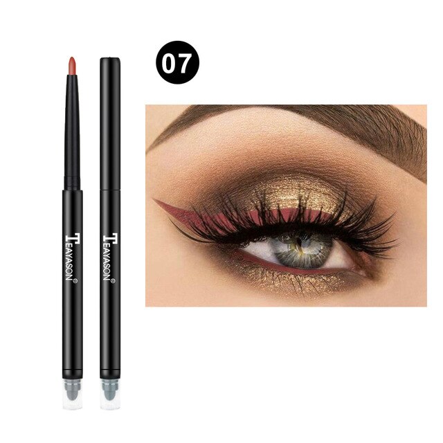 Women Double Head Eye Shadow Eyeliner Pencil Waterproof Colorful Cosmetic Eye Shadow & Liner Combination HB88