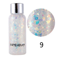 Load image into Gallery viewer, Festival Eye Glitter Sequin Powder Gold Eyes Nail Hair Body Face Shimmer Bling Eyes Makeup Pigment Make Up Blue Professional
