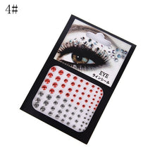 Load image into Gallery viewer, Fashion Tattoo Diamond Makeup Eyeliner Eyeshadow Face Sticker Jewel Eyes Makeup Crystal Eyes Sticker
