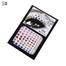 Load image into Gallery viewer, Fashion Tattoo Diamond Makeup Eyeliner Eyeshadow Face Sticker Jewel Eyes Makeup Crystal Eyes Sticker
