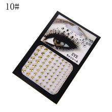 Load image into Gallery viewer, Fashion Tattoo Diamond Makeup Eyeliner Eyeshadow Face Sticker Jewel Eyes Makeup Crystal Eyes Sticker
