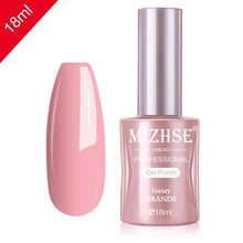 Load image into Gallery viewer, MIZHSE Nail Gel Varnish 18ML Soak Off UV LED Nail Gel Pure Color Paint Gel Enamal For Manicure Fashion Nail Art Design
