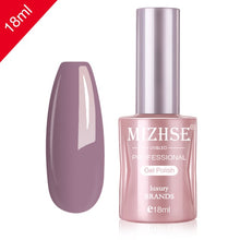 Load image into Gallery viewer, MIZHSE Nail Gel Varnish 18ML Soak Off UV LED Nail Gel Pure Color Paint Gel Enamal For Manicure Fashion Nail Art Design
