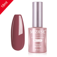 Load image into Gallery viewer, MIZHSE Nail Gel Varnish 18ML Soak Off UV LED Nail Gel Pure Color Paint Gel Enamal For Manicure Fashion Nail Art Design
