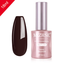 Load image into Gallery viewer, MIZHSE Nail Gel Varnish 18ML Soak Off UV LED Nail Gel Pure Color Paint Gel Enamal For Manicure Fashion Nail Art Design
