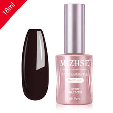 Load image into Gallery viewer, MIZHSE Nail Gel Varnish 18ML Soak Off UV LED Nail Gel Pure Color Paint Gel Enamal For Manicure Fashion Nail Art Design
