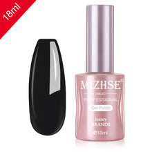 Load image into Gallery viewer, MIZHSE Nail Gel Varnish 18ML Soak Off UV LED Nail Gel Pure Color Paint Gel Enamal For Manicure Fashion Nail Art Design
