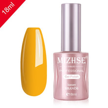 Load image into Gallery viewer, MIZHSE Nail Gel Varnish 18ML Soak Off UV LED Nail Gel Pure Color Paint Gel Enamal For Manicure Fashion Nail Art Design
